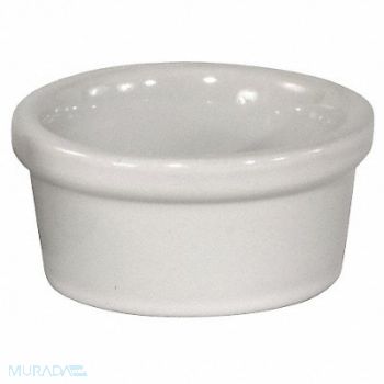 CRESTWARE Ramekin Bone White 2-3/4 oz PK48, 21D320