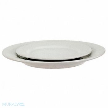 CRESTWARE Plate 10-1/4 in Bright White PK12, 21D335