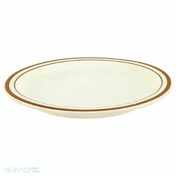 CRESTWARE Plate 5-1/2 in Brown PK36, 21D369