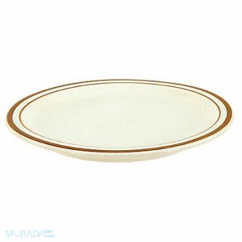 CRESTWARE Plate 10-1/4 in Brown PK12, 21D374