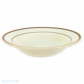 CRESTWARE Rimmed Soup Bowl Brown 12 oz PK24, 21D378