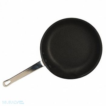 CRESTWARE Frying Pan w/Coating 12-1/2 in Alum, 21D622
