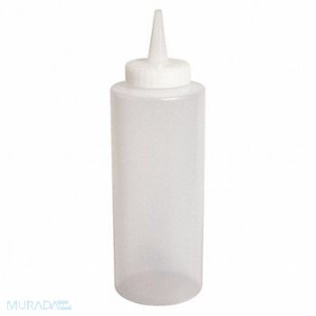 CRESTWARE Squeeze Bottle Clear 24 oz PK12, 21D966