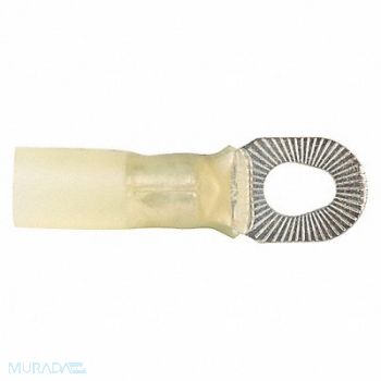 VELVAC Ring Terminal Yellow 12 AWG 10 AWG PK10, 21DG47