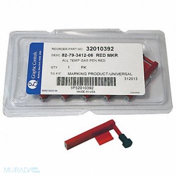 GRAPHIC CONTROLS Chart Recorder Pen Red 0.800 In Fine PK6, 21EK71