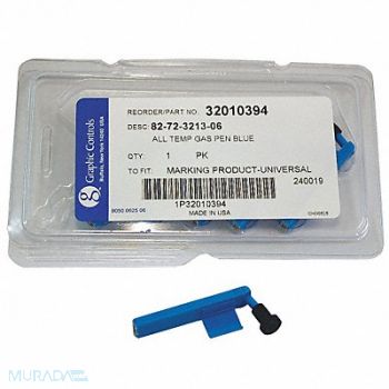 GRAPHIC CONTROLS Chart Recorder Pen Blue 0.539 Fine PK6, 21EK73