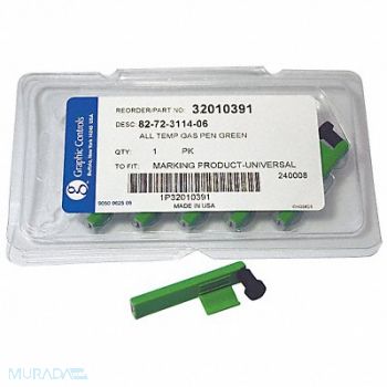 GRAPHIC CONTROLS Chart Recorder Pen Green PK6, 21EK74
