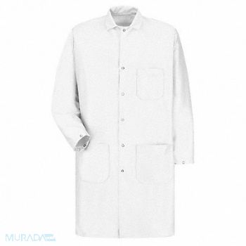 RED KAP Anti-Static Lab Coat White XL, 21EP62