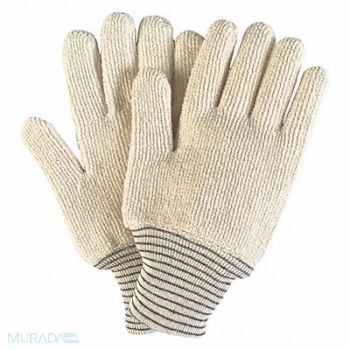 MCR SAFETY Heat-Resistant Gloves L Beige PK12, 26J731