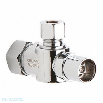 CHICAGO FAUCETS Angle Stop Ball Valve With Loose, 21GM56