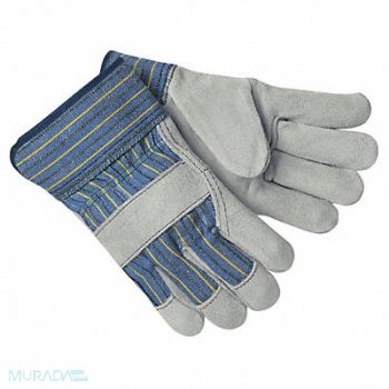 MCR SAFETY H5446 Leather Gloves Gray 2XL PR, 21NM29