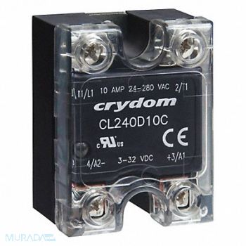 CRYDOM Solid State Relay In 90 to 250VAC 10, 21R932