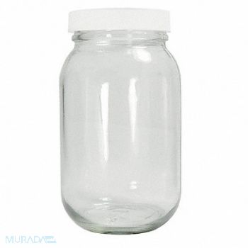 QORPAK Safety Coated Bottle 960mL Gls Wide PK12, 21RN20