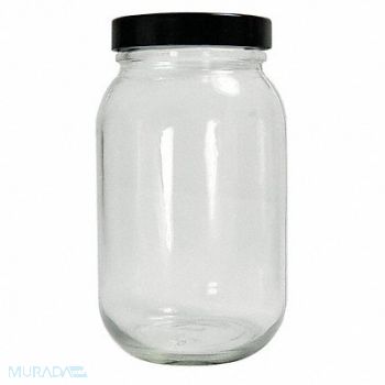 QORPAK Bottle 240mL Glass Wide PK24, 21RM56