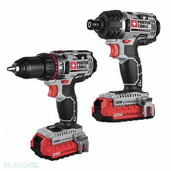 PORTER CABLE Cordless Combination Kit 2 Tools 20V DC, 21RV39