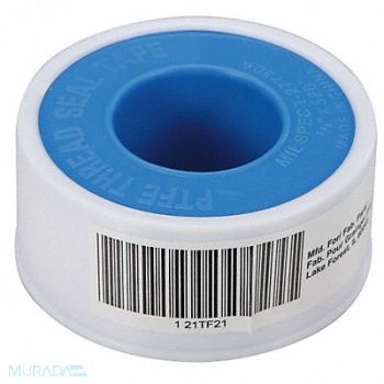 GRAINGER APPROVED Thread Sealant Tape 3/4 W White, 21TF21