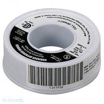 GRAINGER APPROVED Thread Sealant Tape 1/2 W Gray, 21TF32