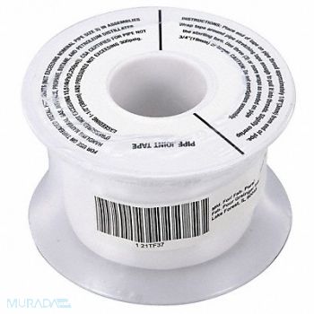GRAINGER APPROVED Thread Sealant Tape 1 1/2 W White, 21TF37