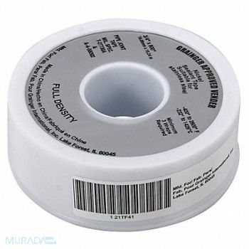 GRAINGER APPROVED Thread Sealant Tape 3/4 W Gray, 21TF41