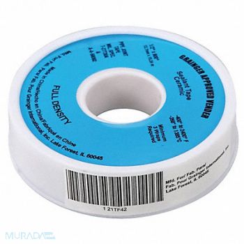 GRAINGER APPROVED Thread Sealant Tape 1/2 W Yellow, 21TF42