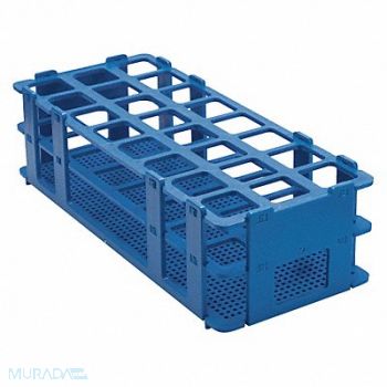 SP SCIENCEWARE Test Tube Rack No-Wire 25mm Blue, 21TP56