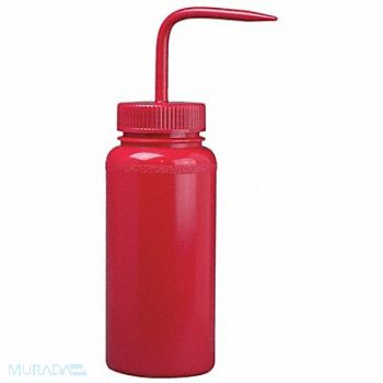 SP SCIENCEWARE Wash Bottle Std 16 oz 500mL Red PK6, 21TR36