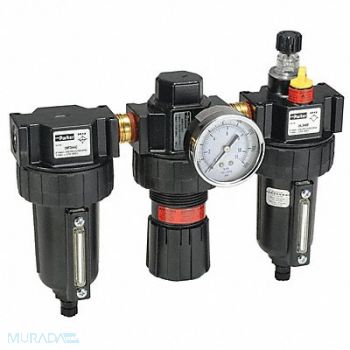 PARKER FRL 3 pcs 1/2 NPT 5 micron 90 cfm, 21U793