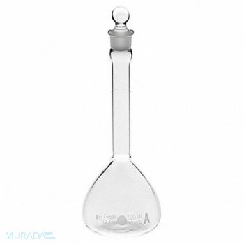 CHEMGLASS Volumetric Flask 50mL Borosilicate, 21UC67