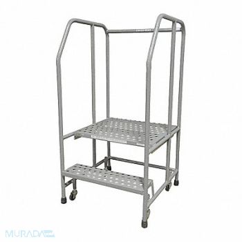 COTTERMAN Rolling Ladder Steel 50In. H. Gray, 21UP57