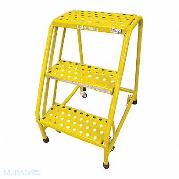 COTTERMAN Rolling Ladder Steel 30In. H. Yellow, 21UP59