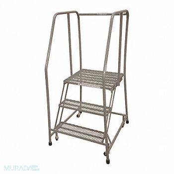 COTTERMAN Rolling Ladder Steel 60In. H. Gray, 21UP71