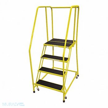 COTTERMAN Rolling Ladder Steel 70In. H. Yellow, 21UV92