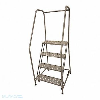 COTTERMAN Rolling Ladder Steel 70In. H. Gray, 21UV97