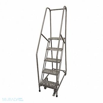 COTTERMAN Rolling Ladder Steel 80In. H. Gray, 21UW25