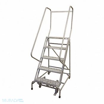COTTERMAN Rolling Ladder Steel 80In. H. Gray, 21UW31