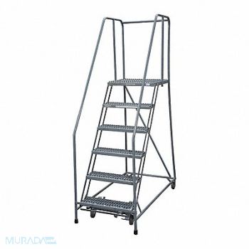 COTTERMAN Rolling Ladder Steel 90In. H. Gray, 21UT04