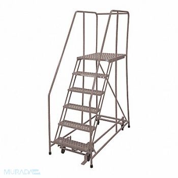 COTTERMAN Rolling Ladder Steel 90In. H. Gray, 21UW76