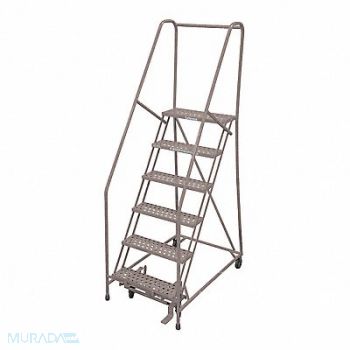 COTTERMAN Rolling Ladder Steel 90In. H. Gray, 21UW66