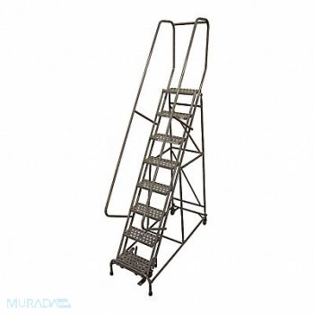 COTTERMAN Rolling Ladder Steel 110In. H. Gray, 21UT73