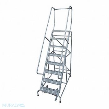 COTTERMAN Rolling Ladder Steel 110In. H. Gray, 21UX28