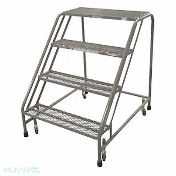 COTTERMAN Rolling Ladder Steel 40In. H. Gray, 21UV05