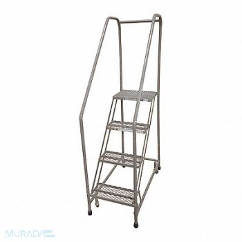 COTTERMAN Rolling Ladder Steel 70In. H. Gray, 21UV12