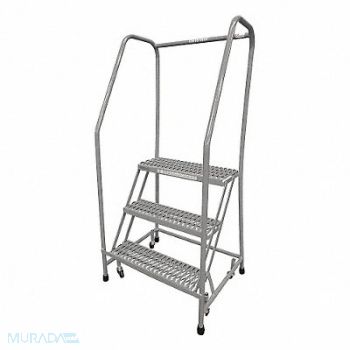 COTTERMAN Rolling Ladder Steel 60In. H. Gray, 21UV54