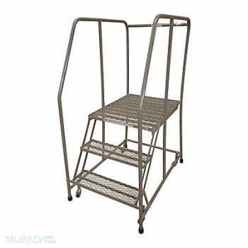 COTTERMAN Rolling Ladder Steel 60In. H. Gray, 21UV65