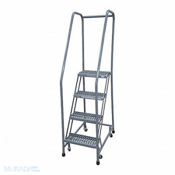 COTTERMAN Rolling Ladder Steel 70In. H. Gray, 21UV78