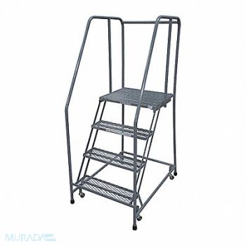 COTTERMAN Rolling Ladder Steel 70In. H. Gray, 21UV74