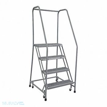 COTTERMAN Rolling Ladder Steel 70In. H. Gray, 21UV98
