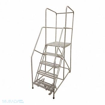 COTTERMAN Rolling Ladder Steel 80In. H. Gray, 21UW41