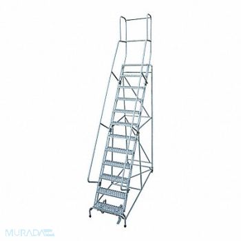 COTTERMAN Rolling Ladder Steel 162In. H. Gray, 21UY25