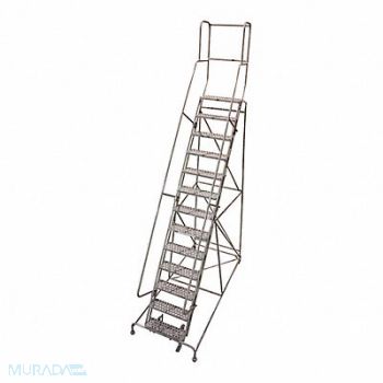 COTTERMAN Rolling Ladder Steel 172In. H. Gray, 21UY76